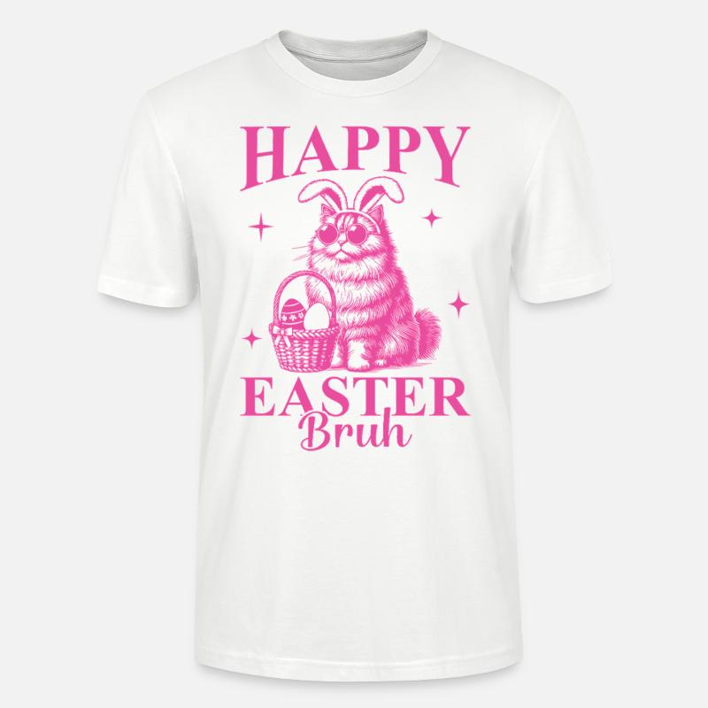 Happy Easter Bruh - Stanley/Stella Unisex Bio-T-Shirt CRAFTER - Weiß