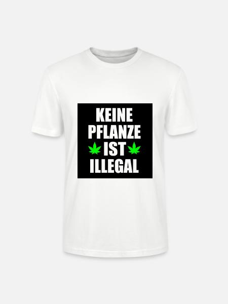 keine pflanze ist illegal - Stanley/Stella Unisex Bio-T-Shirt CRAFTER - Weiß