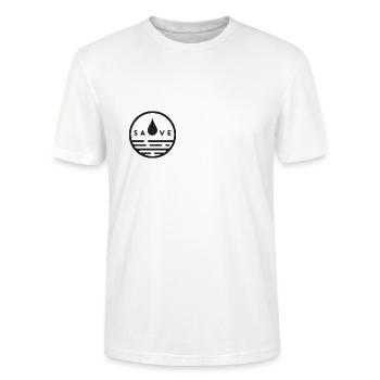 "Save Water" - Stanley/Stella Unisex Bio-T-Shirt CRAFTER - Weiß - Vorne - Alina (178cm) & Michal (187cm)