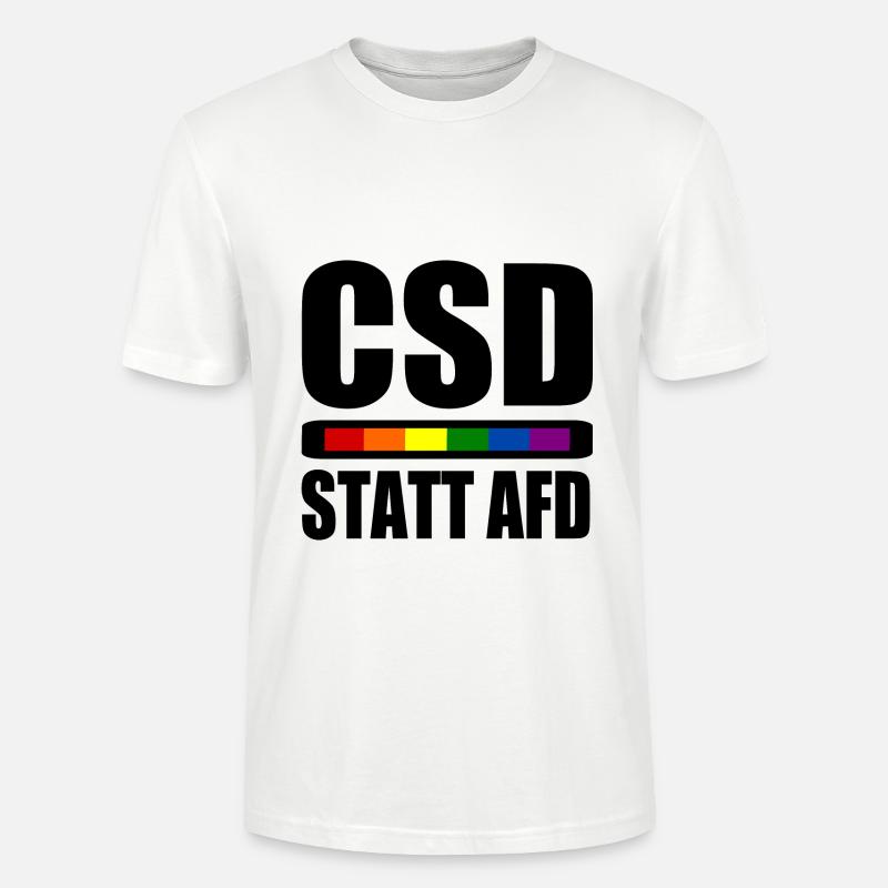 Csd statt afd - Stanley/Stella Unisex Bio-T-Shirt CRAFTER - Weiß