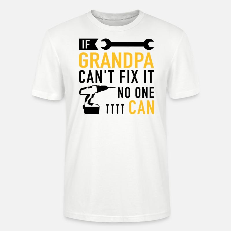 Opa - Stanley/Stella Unisex Bio-T-Shirt CRAFTER - Weiß