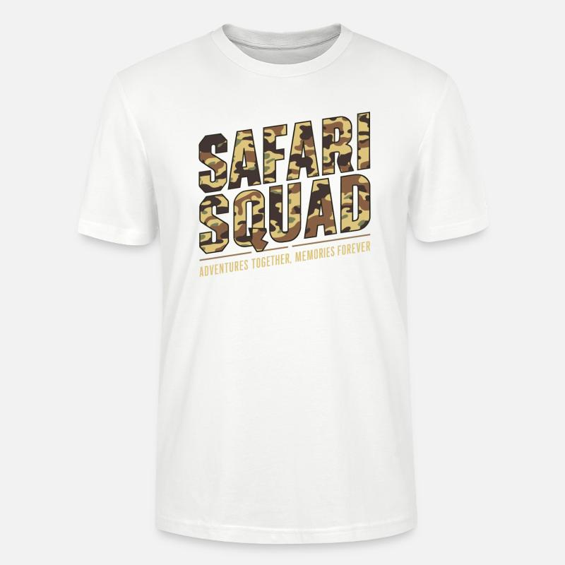 Safari Squad - Aventure ensemble, Souvenirs - T-shirt bio CRAFTER Stanley Stella Unisexe - blanc