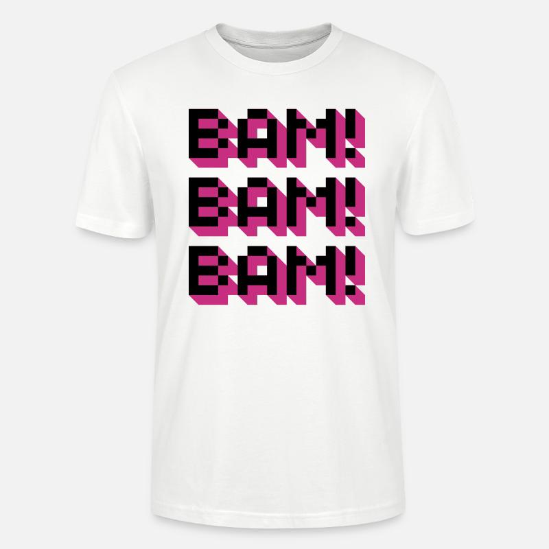Bam! Bam! Bam! - Stanley/Stella Unisex Bio-T-Shirt CRAFTER - Weiß