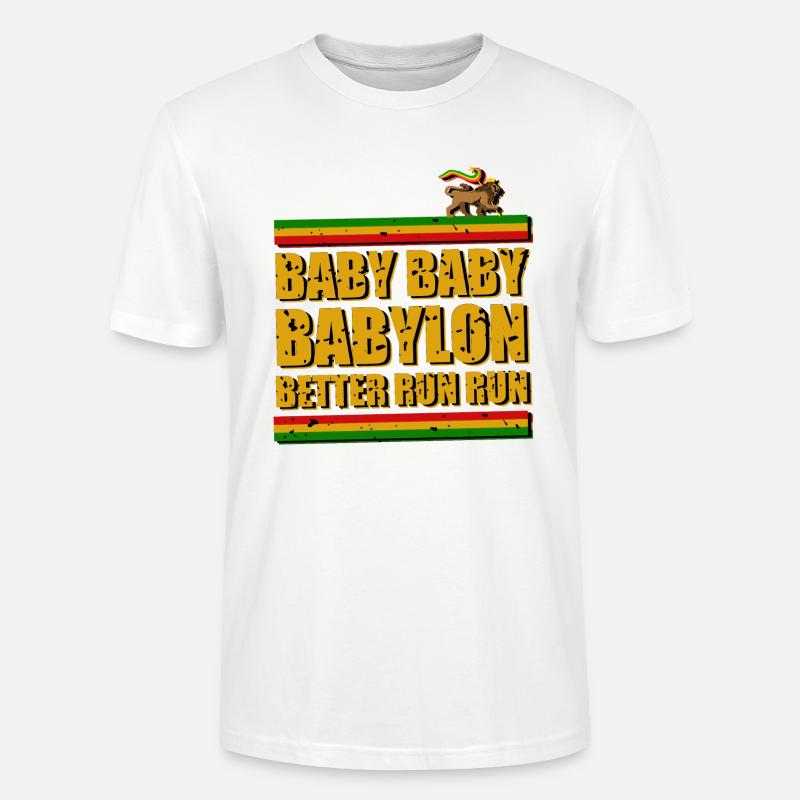 Run from Babylon - Stanley/Stella Unisex Bio-T-Shirt CRAFTER - Weiß