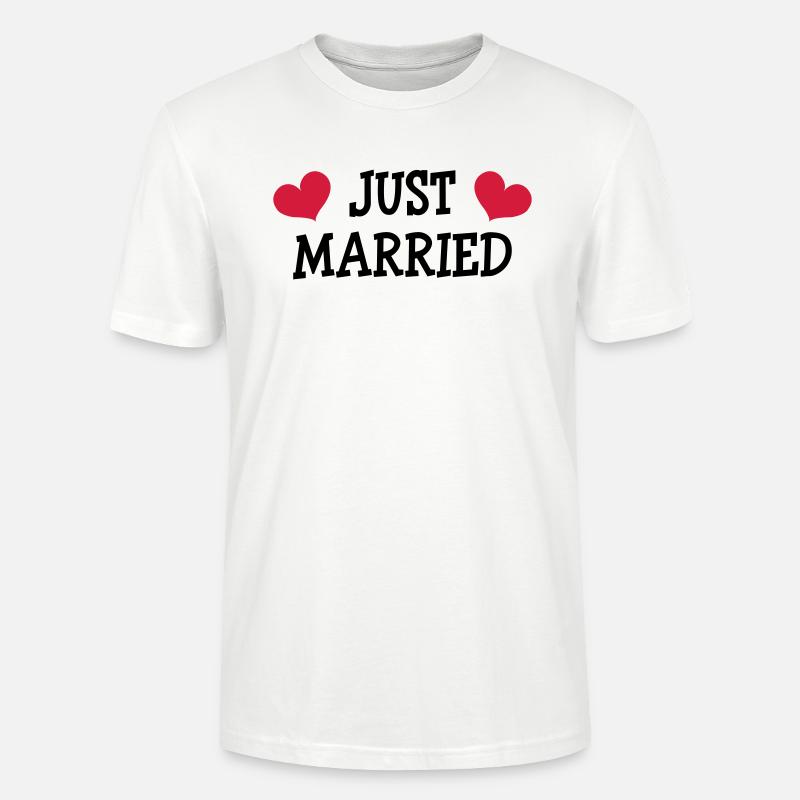 Just Married - Wedding - Stanley/Stella Unisex Bio-T-Shirt CRAFTER - Weiß