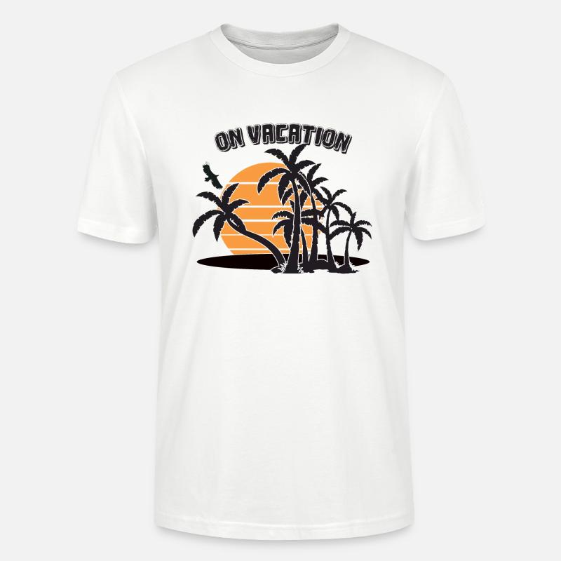 En vacances - T-shirt bio CRAFTER Stanley Stella Unisexe - blanc