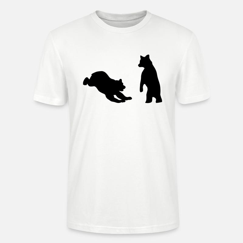 Bears, Bear cubs - ours - T-shirt bio CRAFTER Stanley Stella Unisexe - blanc