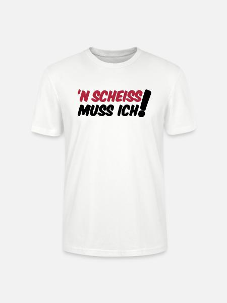 'N SCHEISS MUSS ICH! - Stanley/Stella Unisex Bio-T-Shirt CRAFTER - Weiß