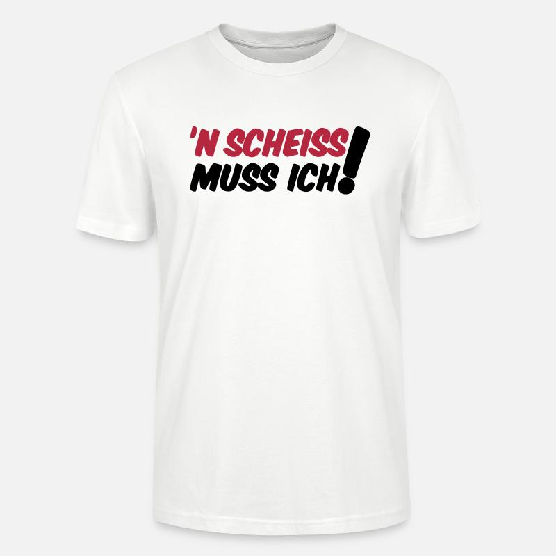 'N SCHEISS MUSS ICH! - Stanley/Stella Unisex Bio-T-Shirt CRAFTER - Weiß