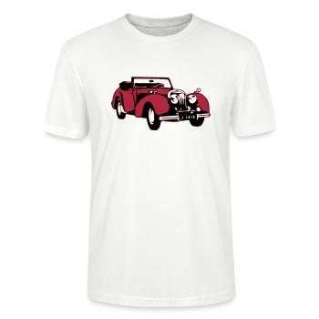 Triumph Roadster - Stanley/Stella CRAFTER Unisex Organic T-Shirt - white - Front - Alina (178cm) & Michal (187cm)