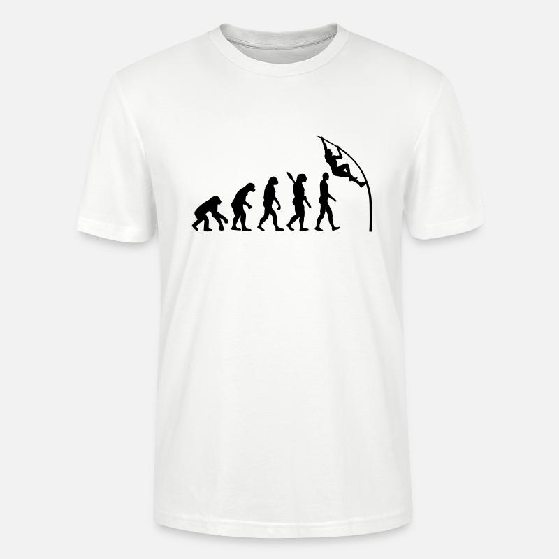 Evolution Stabhochsprung - Stanley/Stella Unisex Bio-T-Shirt CRAFTER - Weiß