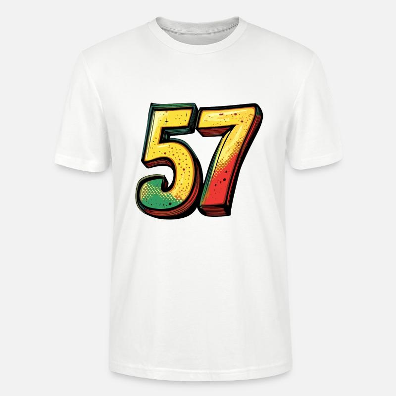 Bande dessinée 57 numéros - T-shirt bio CRAFTER Stanley Stella Unisexe - blanc