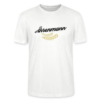 Ährenmann - Ähre wem Ehre gebührt - Stanley/Stella Unisex Bio-T-Shirt CRAFTER - Weiß - Vorne - Alina (178cm) & Michal (187cm)