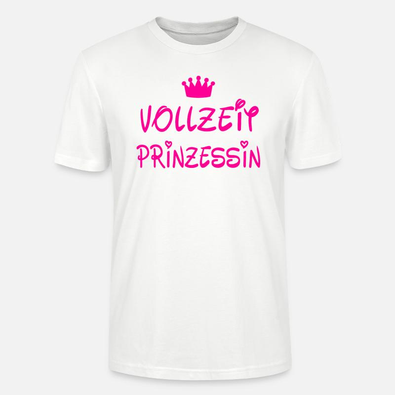 Vollzeit Prinzessin - Stanley/Stella Unisex Bio-T-Shirt CRAFTER - Weiß