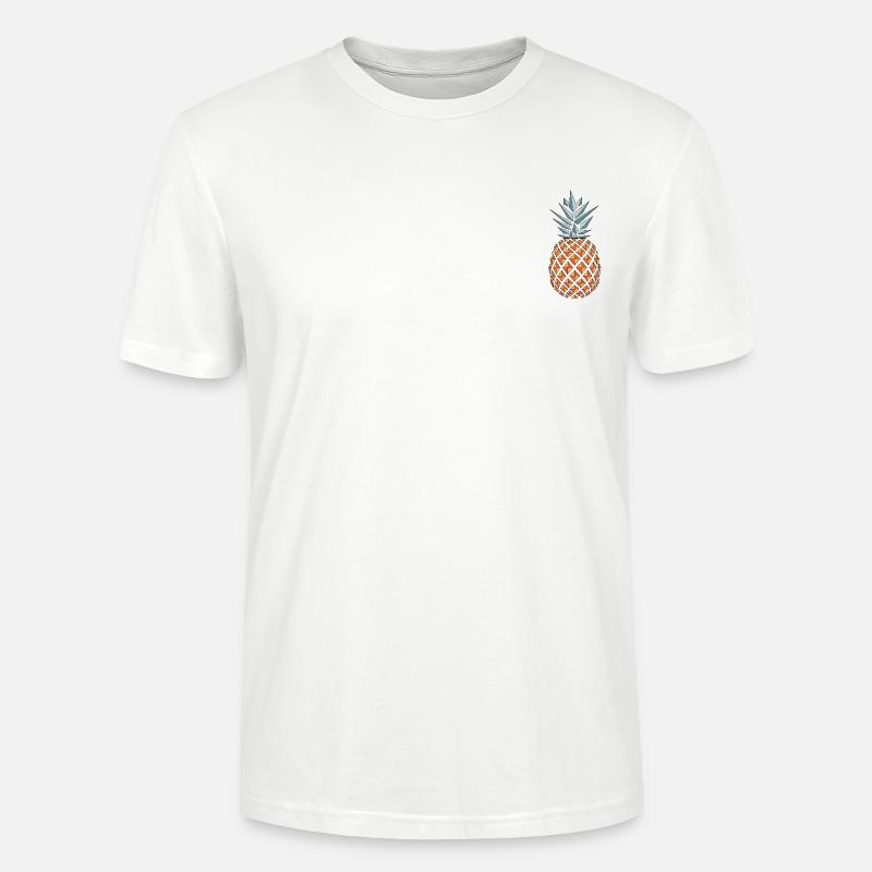 Ananas Vektor - Stanley/Stella Unisex Bio-T-Shirt CRAFTER - Weiß