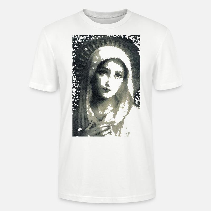 Sainte Vierge Marie - T-shirt bio CRAFTER Stanley Stella Unisexe - blanc