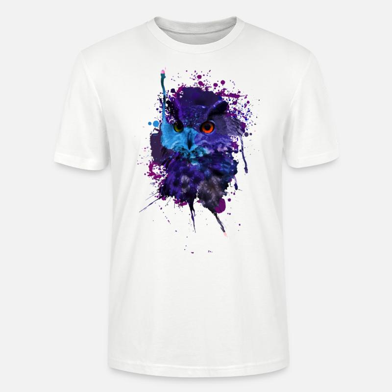 Eule - Stanley/Stella Unisex Bio-T-Shirt CRAFTER - Weiß
