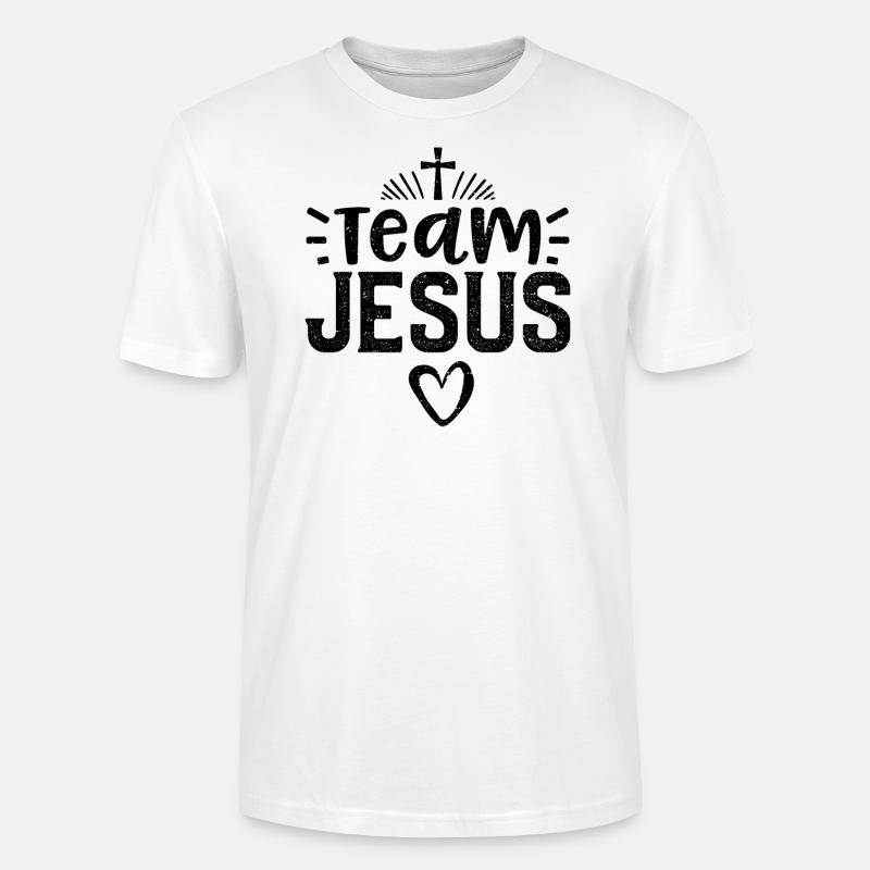 Team Jesus - Jesus - Stanley/Stella Unisex Bio-T-Shirt CRAFTER - Weiß