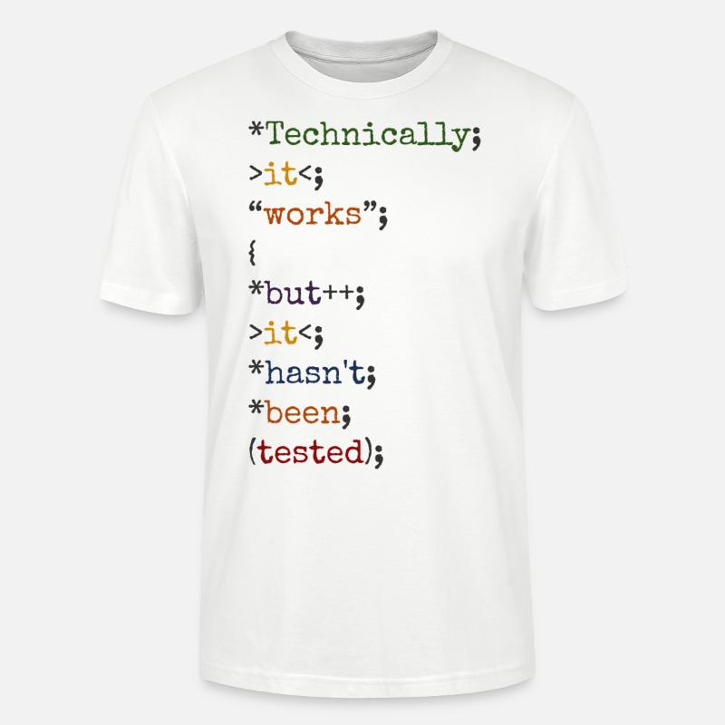 Software Ingenieur Informatiker Programmierer - Stanley/Stella Unisex Bio-T-Shirt CRAFTER - Weiß