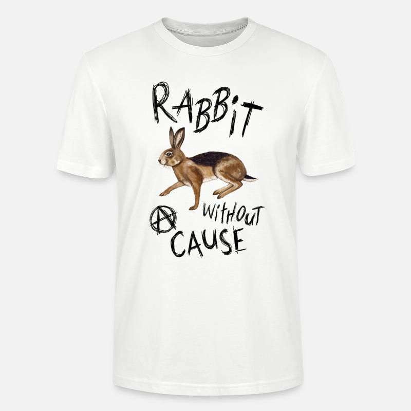 Rabbit without a cause - Stanley/Stella Unisex Bio-T-Shirt CRAFTER - Weiß