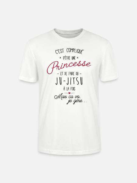 princesse et Ju-Jitsu - T-shirt bio CRAFTER Stanley Stella Unisexe - blanc
