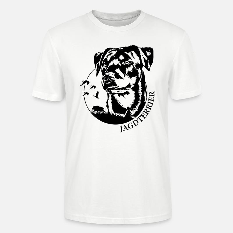 Jagdterrier Jagdhunde Jagdhund Hunde Wilsigns - Stanley/Stella Unisex Bio-T-Shirt CRAFTER - Weiß