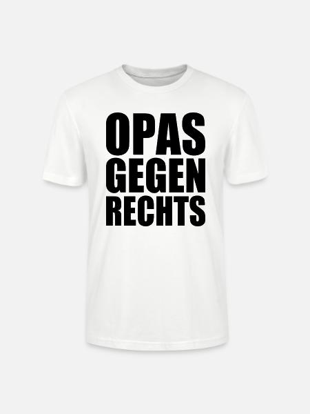 Opas gegen rechts - Stanley/Stella Unisex Bio-T-Shirt CRAFTER - Weiß