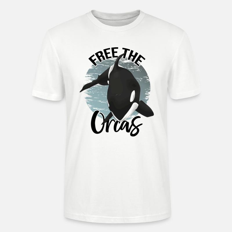 Orca Wal - Stanley/Stella Unisex Bio-T-Shirt CRAFTER - Weiß