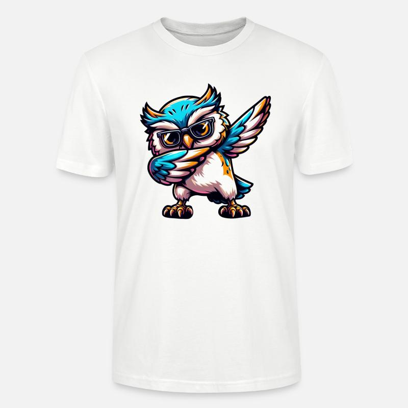 Coole Eule Dabbing Comic Süß - Stanley/Stella Unisex Bio-T-Shirt CRAFTER - undefined