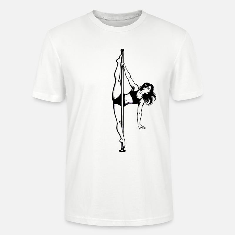 Pole Dance Poledancerin edel akrobatisch Geschenk - Stanley/Stella Unisex Bio-T-Shirt CRAFTER - Weiß