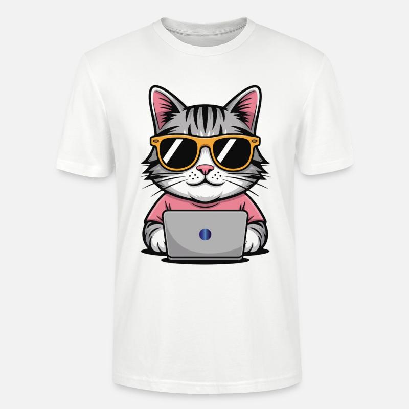 Cats_office - Stanley/Stella Unisex Bio-T-Shirt CRAFTER - Weiß