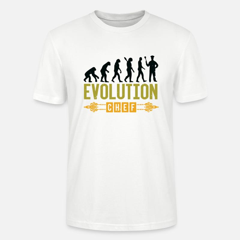 Evolution Chef - Stanley/Stella CRAFTER Unisex Organic T-Shirt - white
