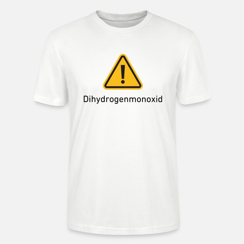 Monoxyde de dihydrogène - T-shirt bio CRAFTER Stanley Stella Unisexe - blanc