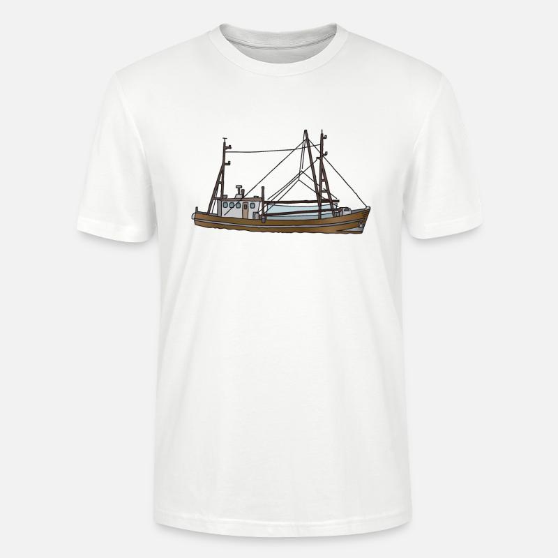 Fischerboot c - Stanley/Stella Unisex Bio-T-Shirt CRAFTER - Weiß