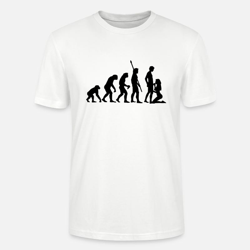 evolution_sucks_a_1c - T-shirt bio CRAFTER Stanley Stella Unisexe - blanc