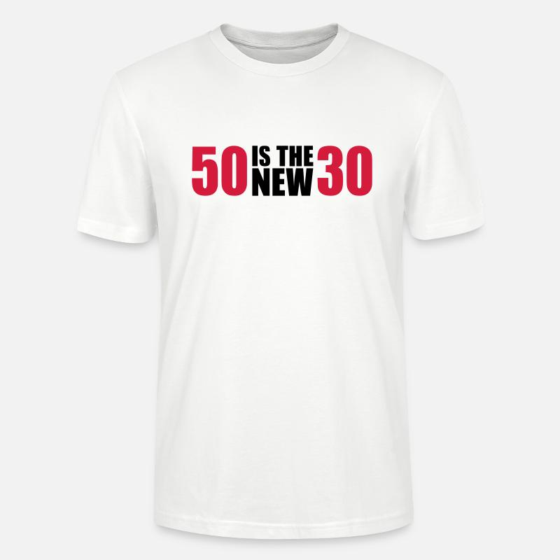 50 Anniversaire - T-shirt bio CRAFTER Stanley Stella Unisexe - blanc