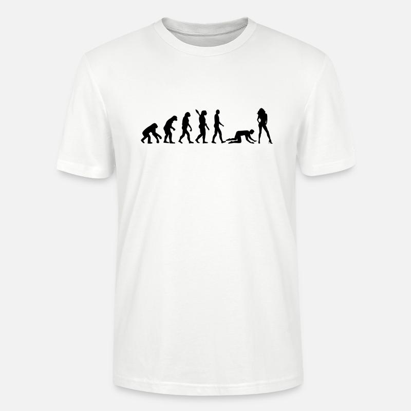 Evolution marriage - Stanley/Stella CRAFTER Unisex Organic T-Shirt - white