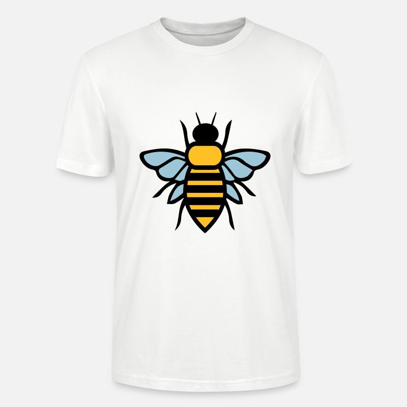 bee - Stanley/Stella CRAFTER Unisex Organic T-Shirt - white