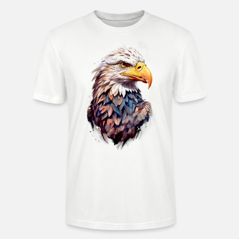 Adler Eagle V24 02 - T-shirt bio CRAFTER Stanley Stella Unisexe - blanc