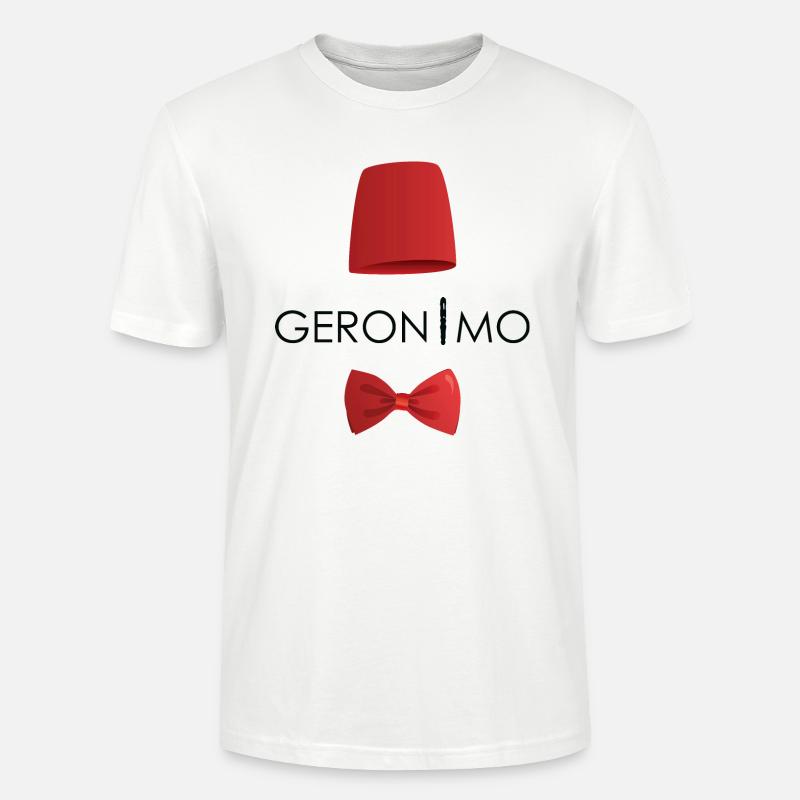 Geronimo Fez & Bowtie - Stanley/Stella Unisex Bio-T-Shirt CRAFTER - Weiß