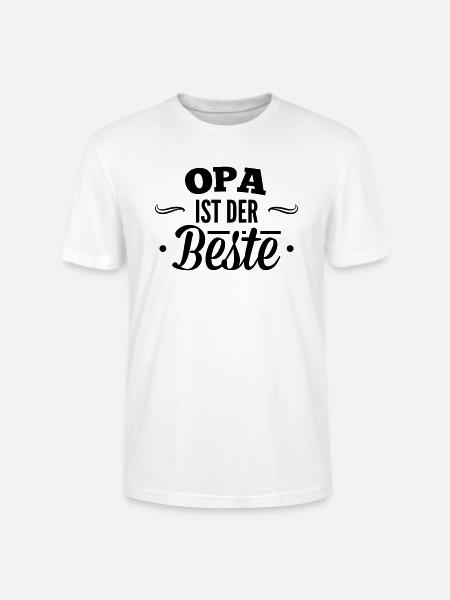 Opa ist der beste - Stanley/Stella Unisex Bio-T-Shirt CRAFTER - Weiß