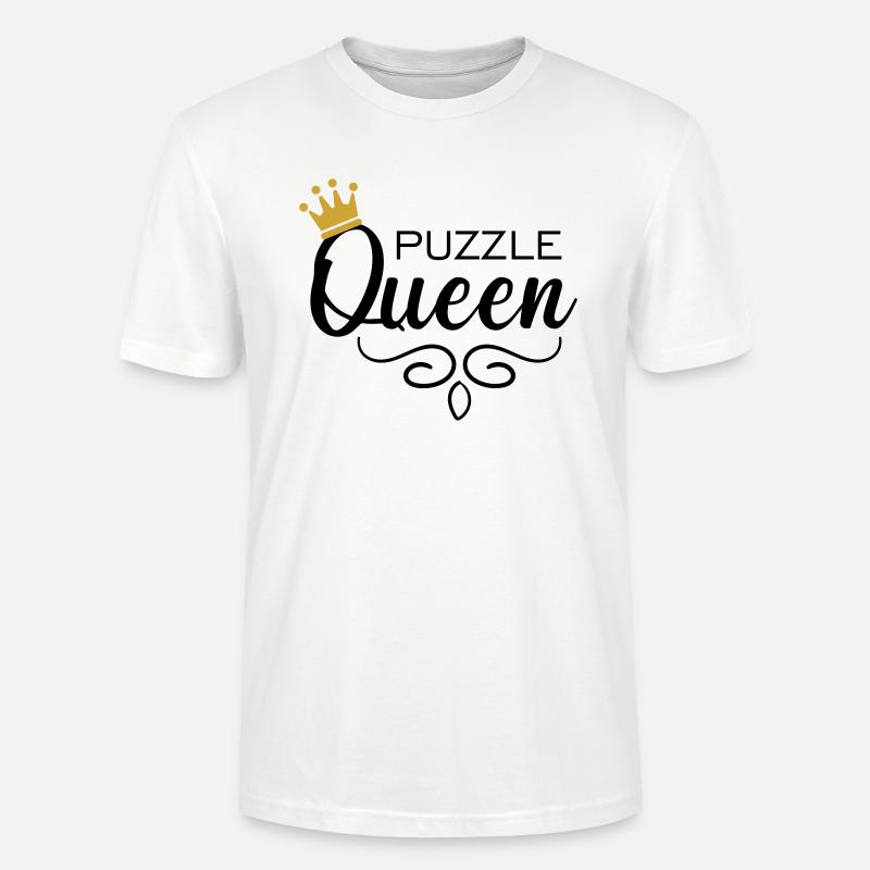 Puzzle Queen - Stanley/Stella Unisex Bio-T-Shirt CRAFTER - Weiß