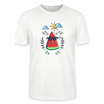 summer - Stanley/Stella CRAFTER Unisex Organic T-Shirt - white - Front - Alina (178cm) & Michal (187cm)