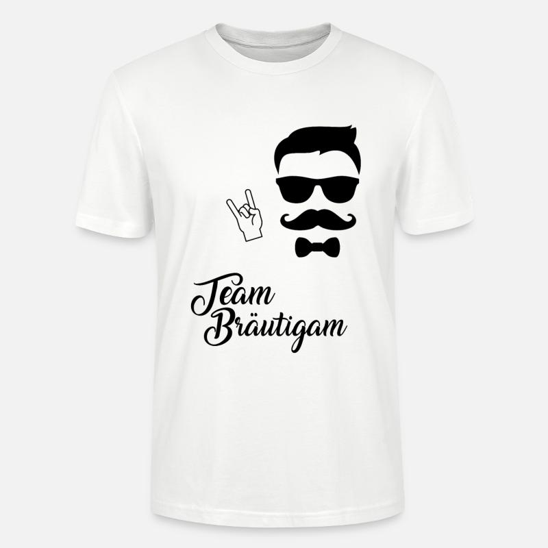 Team Bräutigam - Rock n Roll - Stanley/Stella Unisex Bio-T-Shirt CRAFTER - Weiß