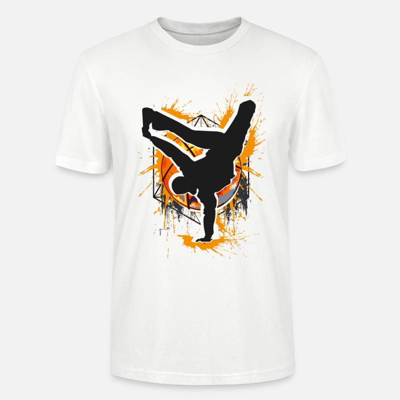 Breakdance - Breakdancer - Breakdancing - Bboy - Stanley/Stella Unisex Bio-T-Shirt CRAFTER - Weiß