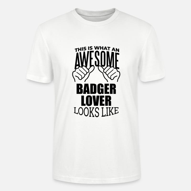 Dachs - Stanley/Stella Unisex Bio-T-Shirt CRAFTER - Weiß