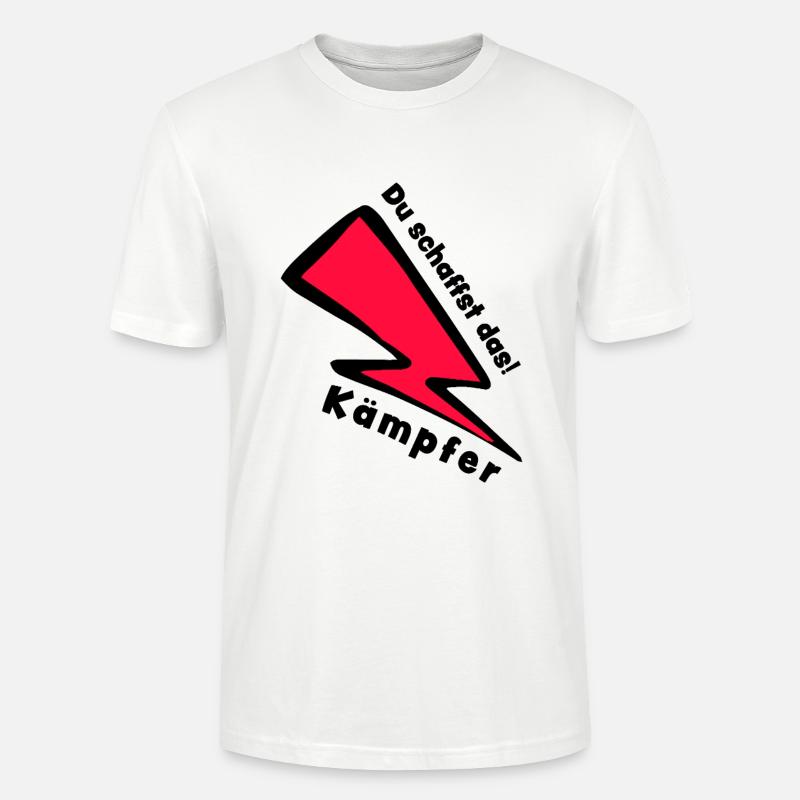 Kämpfer - Du schaffst das - Glücksbringer - Stanley/Stella Unisex Bio-T-Shirt CRAFTER - Weiß