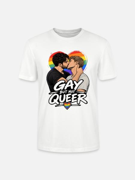 Schwul, aber nicht queer - Stanley/Stella Unisex Bio-T-Shirt CRAFTER - Weiß