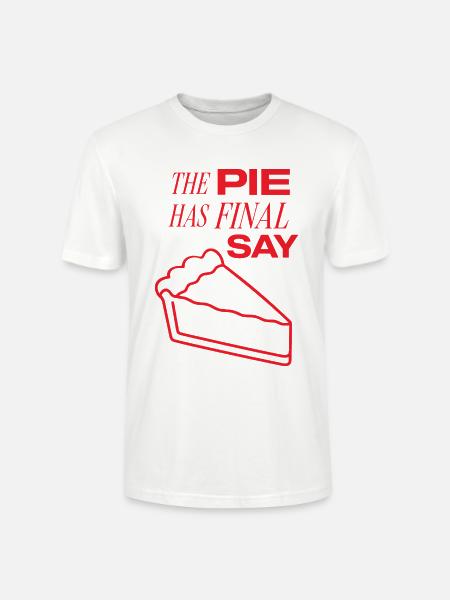 Kuchen – The Pie Has Final Say - Stanley/Stella Unisex Bio-T-Shirt CRAFTER - Weiß