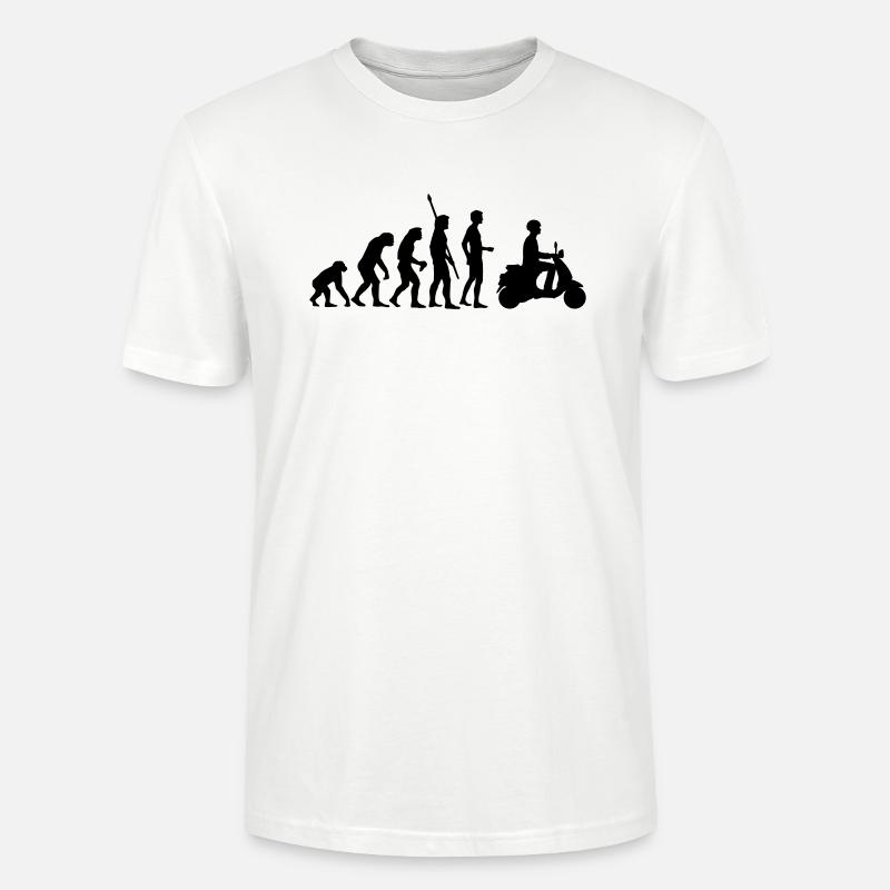 evolution_vespa - Stanley/Stella Unisex Bio-T-Shirt CRAFTER - Weiß